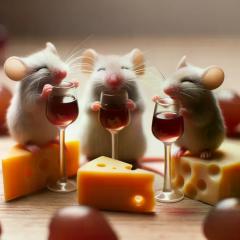 3 wined mice