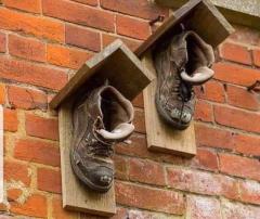 What kind of birds nest in boots?  Doc House Martens.