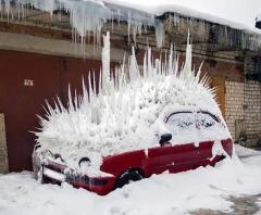 "Sure, honey, I dont mind scraping the ice off your windscreen this morning..."