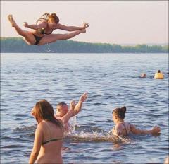 "And that was Li Hong Ko performing a triple twist double somersault inverted tuck. Next up, we have Tina from Doncaster."