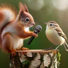 When the squirrel was later asked where he got all the gossip from, he said a little bird told him 