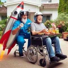 When rocket assisted wheelchairs were first introduced nobody thought they would take off.